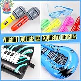 Okabay 32pc Inflatable Instruments Party Props Guitar Mic Sax Piano Drum Boom view 3