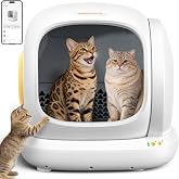 Meowant Self-Cleaning Cat Litter Box, 75L Extra Large Open-Top, APP Control | Automatic Cat Litter Box for Multi Cats, Low Entry Safety Protection/Health Monitor/Odor Removal Smart Box with Mat &amp; Liner
