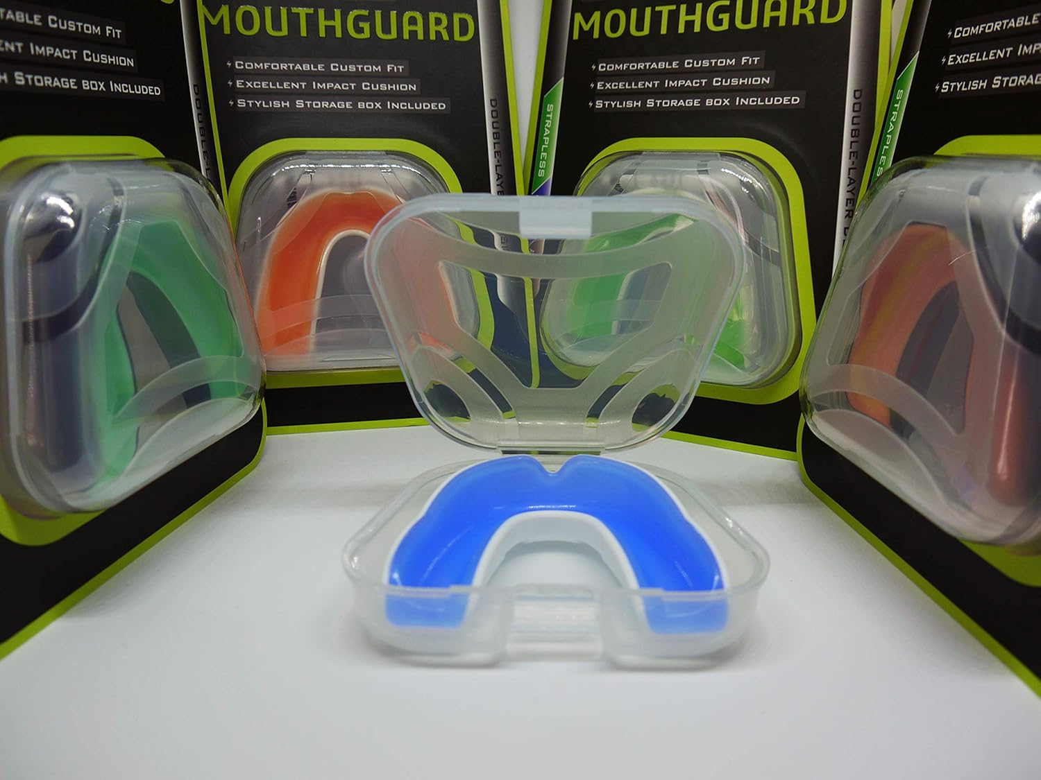 Coollo Sports Boil and Bite Mouth Guard (Youth & Adult) DA Custom Fit Sport Mouthpiece for Football, Hockey, Rugby, Lacrosse, Boxing, MMA(Free Case Included!) : Sports & Outdoors