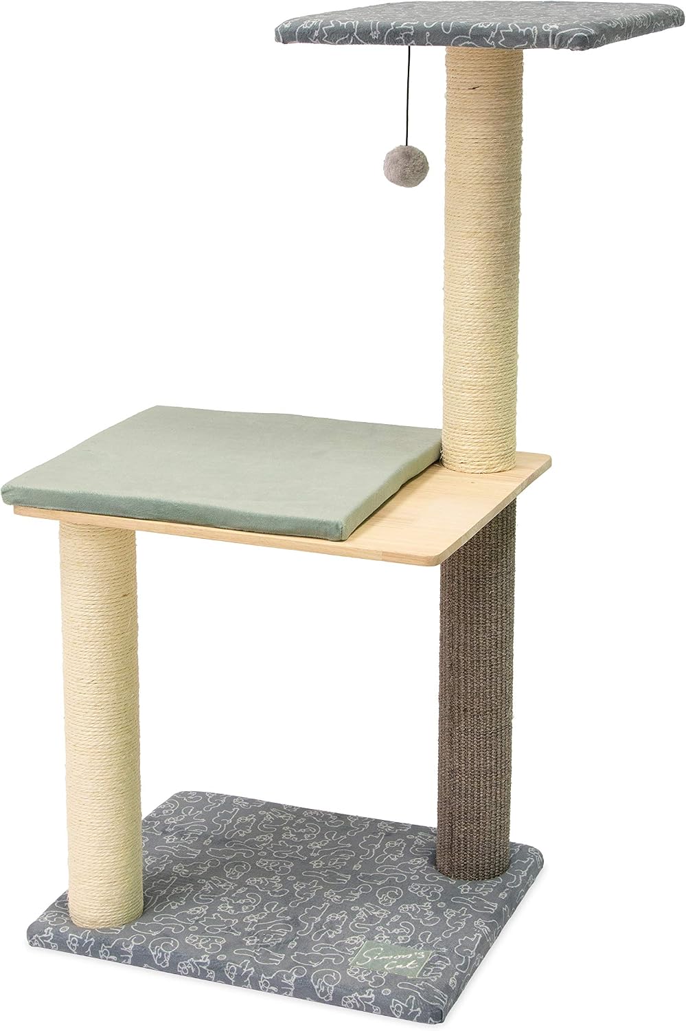 Simon's Cat Scratching Post L 55 cm W 40 cm H 105 cm, L: 55 cm B: 40 cm H: 105 cm