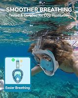 ACURE Full Face Snorkel Mask SN04 with Detachable Camera Mount 180° View view 5