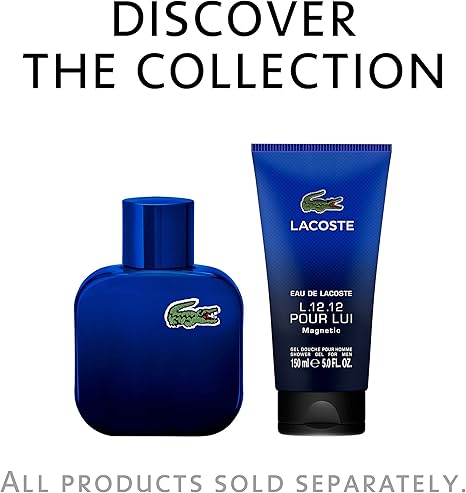 Lacoste L.12.12, Agua de tocador para hombres - 50 ml.