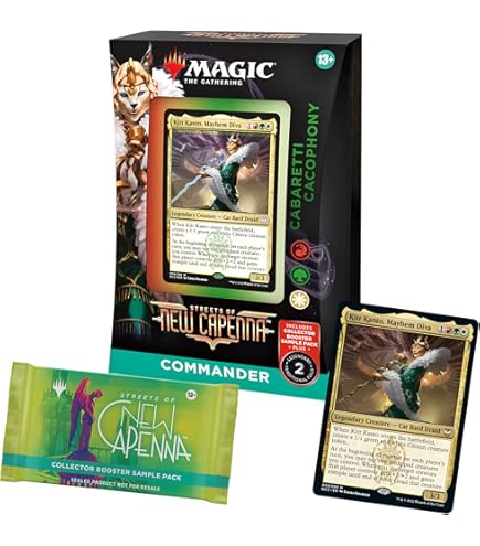 Amazon.com: Magic: The Gathering Streets of New Capenna Commander Deck –  Riveteers Rampage + Collector Booster Sample Pack : Toys & Games