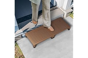 LONEWEYAA One Step Stool Platform 3.8" Height for Adults, Kids. Heavy Duty/Portable/Nonslip/Durable Construction Safe Step Stool for Bedroom/Kitchen Bed, Bathroom,Kitchen，Garden