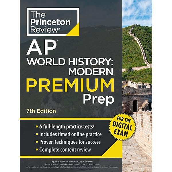 Amazon.com: AP World History: Modern Premium, 2026: Prep Book With