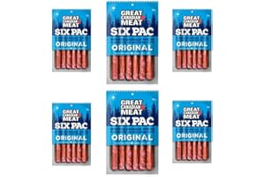 Summer Sausage Sticks Bulk Box - 6 x 150g Six Pac by Great Canadian Meat, Meat Snacks, Bulk Smoked Sausage Sticks Box For Car