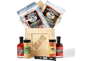 Man Crates, Bacon Crate – Includes 5 Awesome Bacon-Flavored Snacks Like Maple Jerky, Seasoning and More – Great Gifts for Men