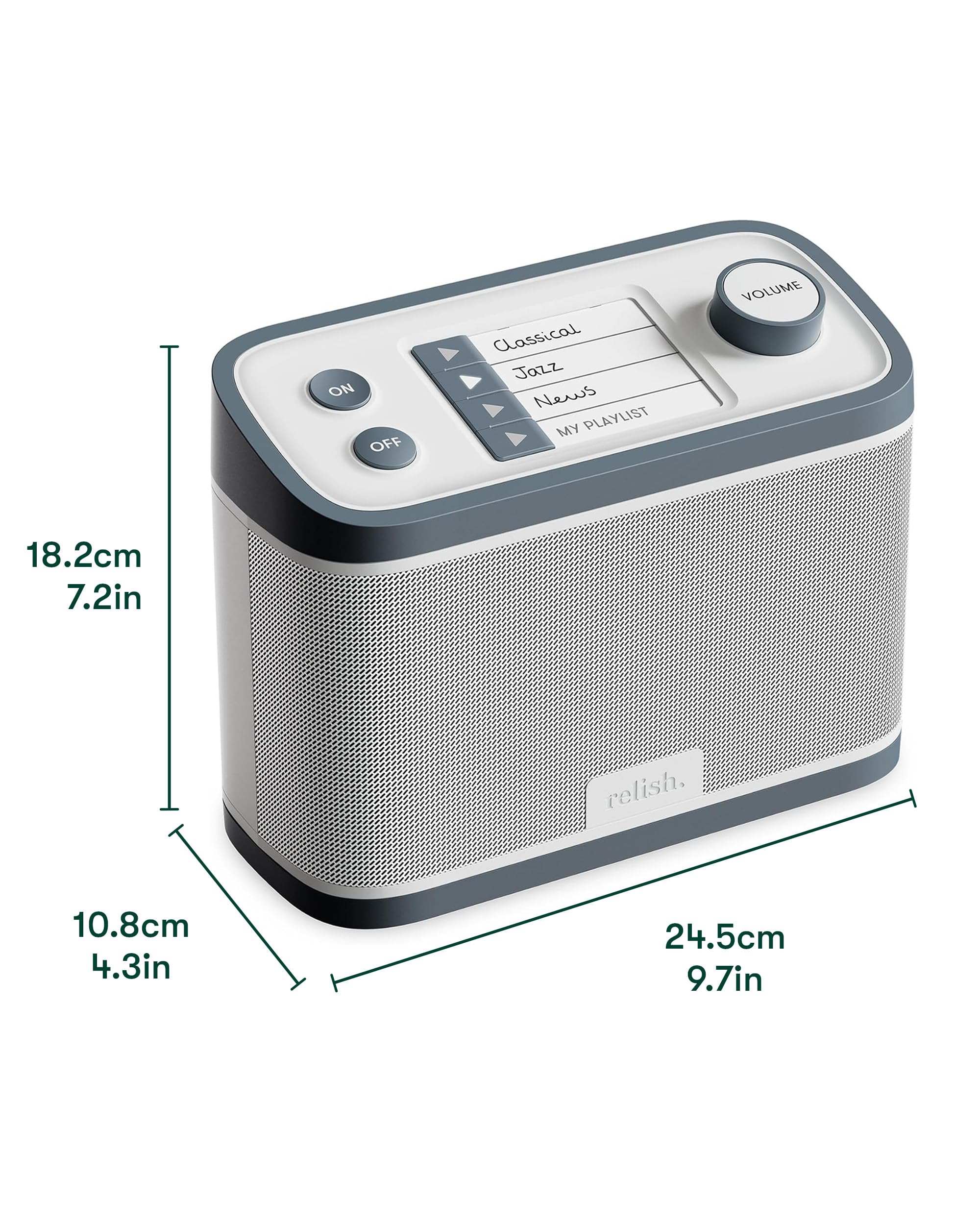Relish – Tragbares, einfaches DAB/DAB+/FM Radio und MP3-Musikplayer mit USB für Senioren, Demenz und Alzheimer-kranke sowie Sehbehinderte – große Tasten, einfaches Design, leicht zu bedienen 9