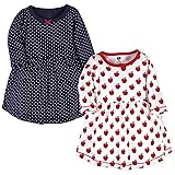 Hudson Baby Girl's Cotton Dresses, Apple, 6-9 Months