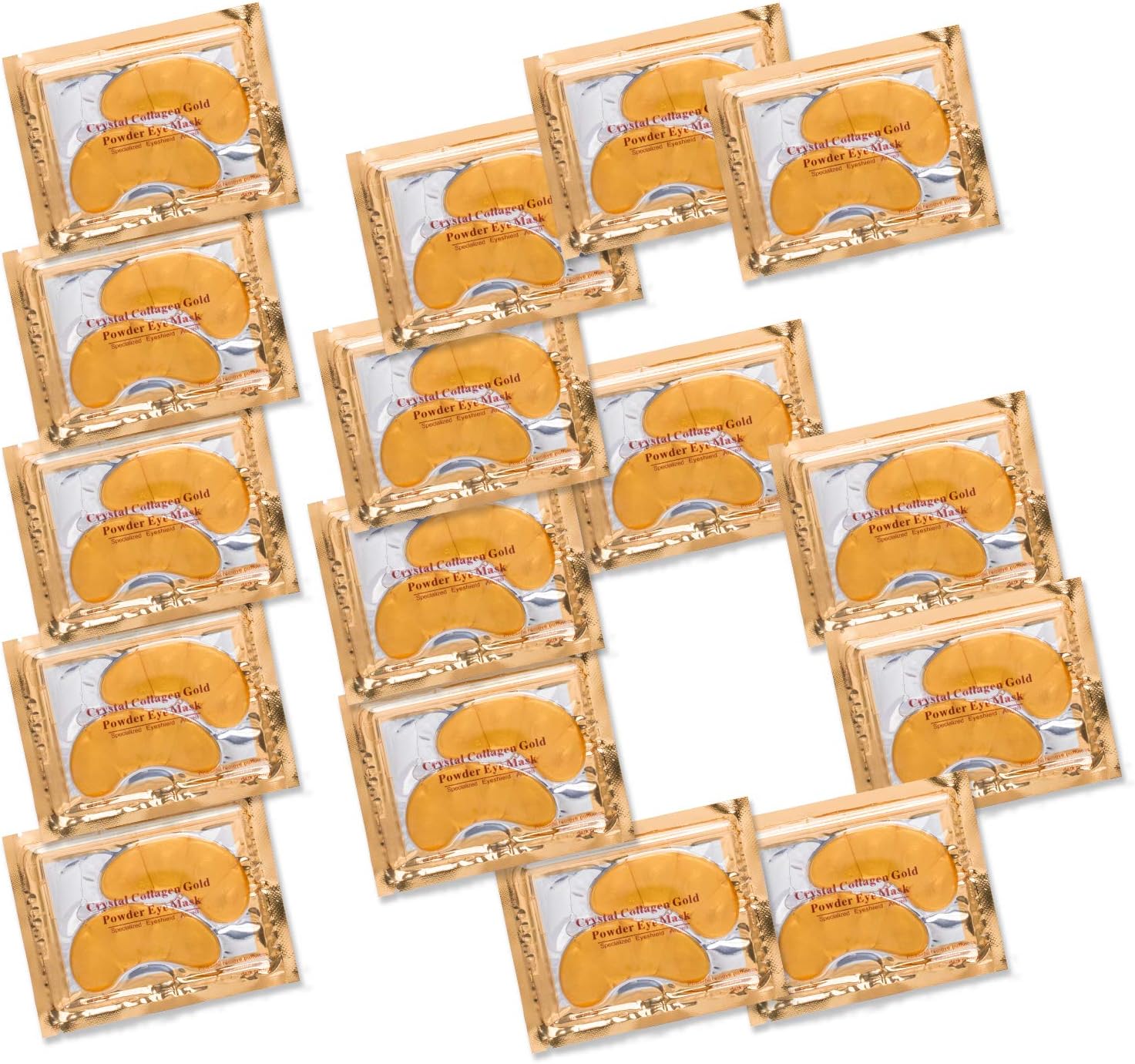 Under Eye Patches - 24k Gold Collagen Eye Mask for Puffy Eyes, Hydrating Anti-Aging Moisturizing Eye Pads, 16 Prs Eye Masks for Dark Circles, Eye Bags Treatment with Hyaluronic Acid Serum - Lapielpure