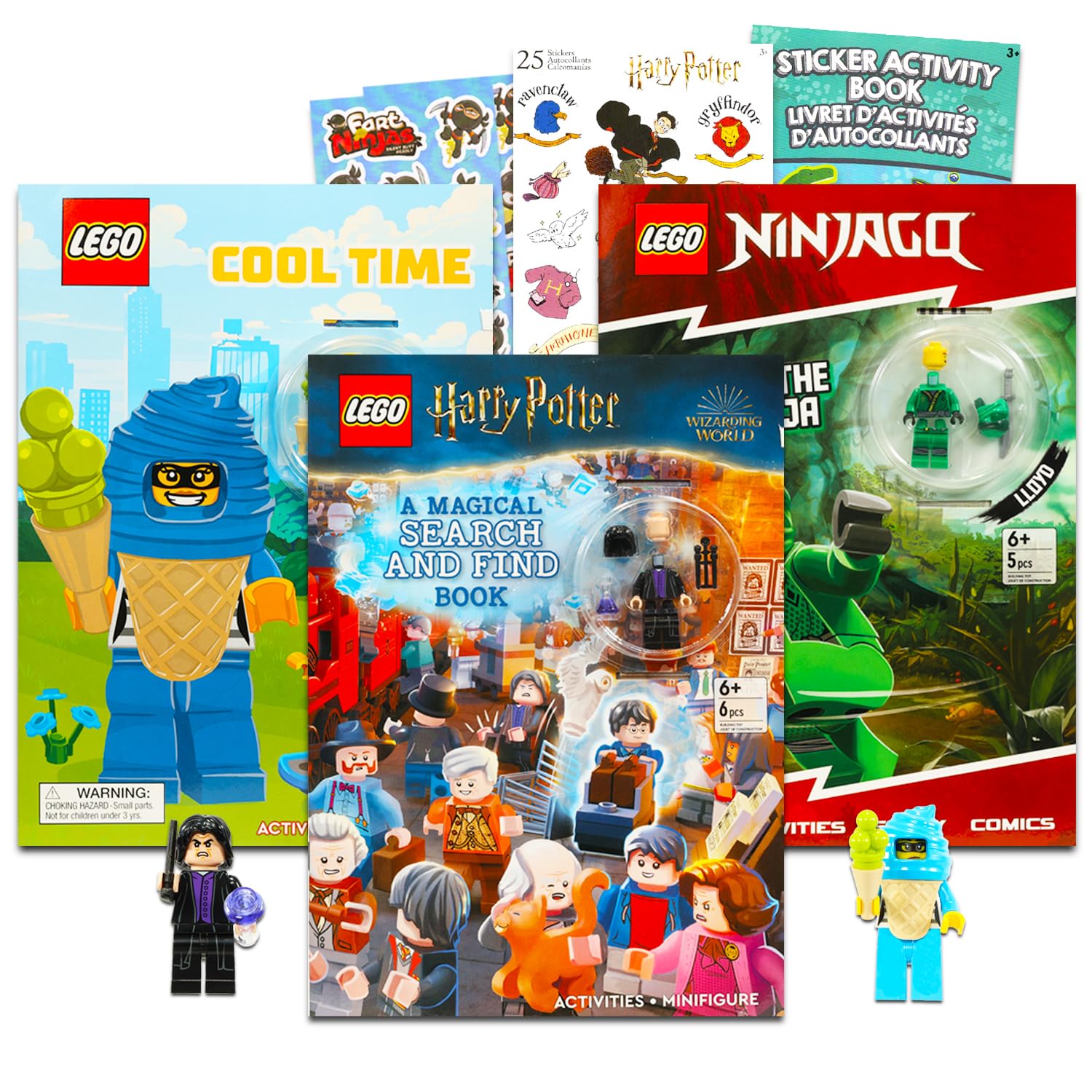 Lego Books with Mini Figure for Kids - Bundle with