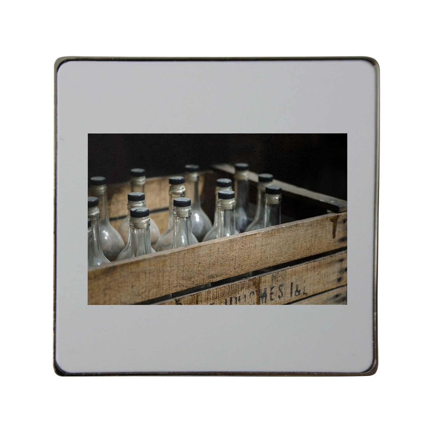 Caja, cerveza, vintage, envejecido, Alcohol Metal cuadrado imán ...