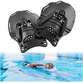 Hikeen Swim Paddle Hand for Adult and Junior, Swim Training Hand Paddles with Adjustable Straps, Swimming Hand Paddles for Training