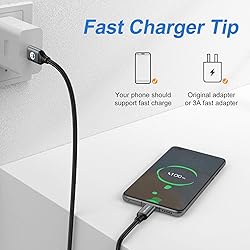 USB Type-C to A Cable 5pack 6ft Braided Fast