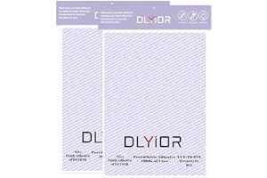 DLYIOR Patch Magic Adhesive, Washable Double-Sided Glue for Iron On Patches and Cut to Fit Freestyle Girl Scout Patches Kit.(2 Pack)