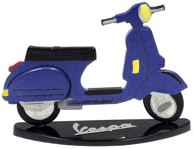 Vespa vpmo52 Modellbausatz Teller PX125, Metall, Blau, 7 x 5.5 x 2 cm