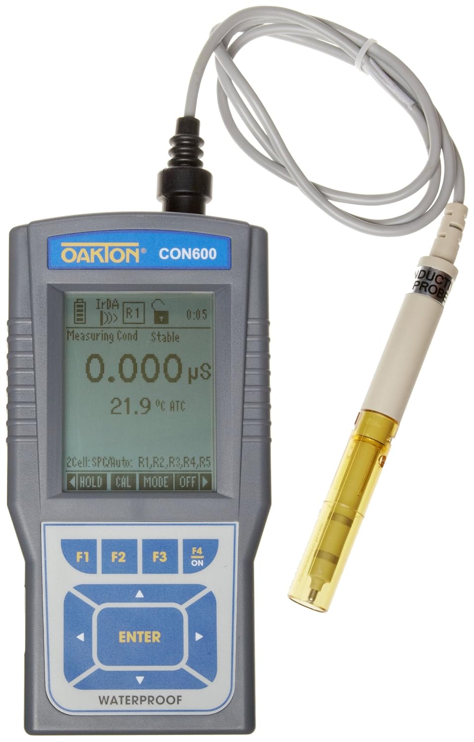 Oakton Waterproof Portable CON 600 Conductivity/TDS Meter, with