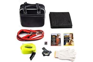Justin Case Heavy Duty and Portable Ultimate Auto Safety Kit for Roadside Emergencies