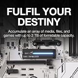 Seagate FireCuda Lightsaber Legends 1TB M.2 NVMe PCIe Gen4 SSD RGB LED view 6