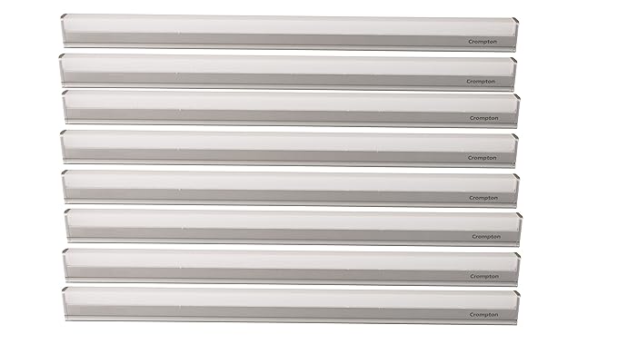 Crompton LDRR22-CDL Radiance Ray 22-Watt LED Batten (Pack of 8, Cool Day Light)