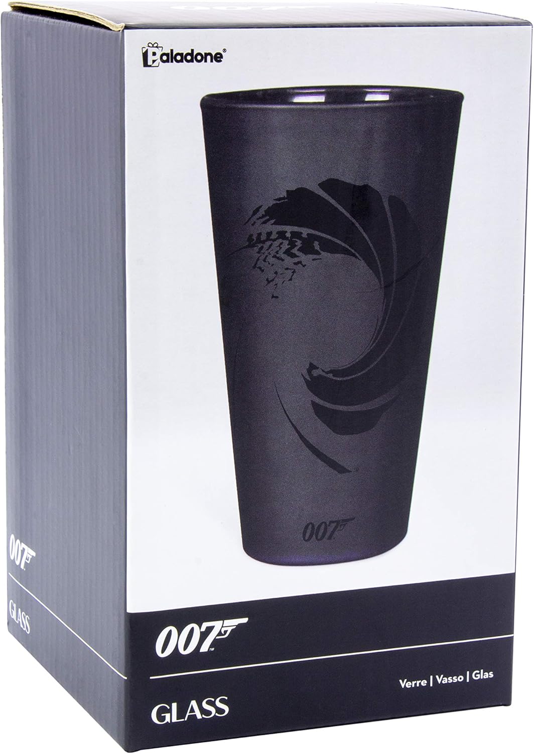 Paladone 007 James Bond Black Drinking Glass, 450ml - Image 5