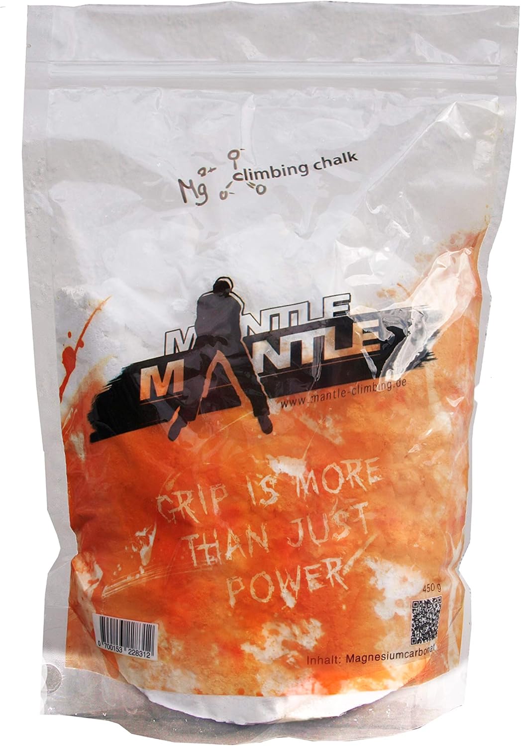 Mantle - Tiza en polvo para escalada (450 g), color blanco