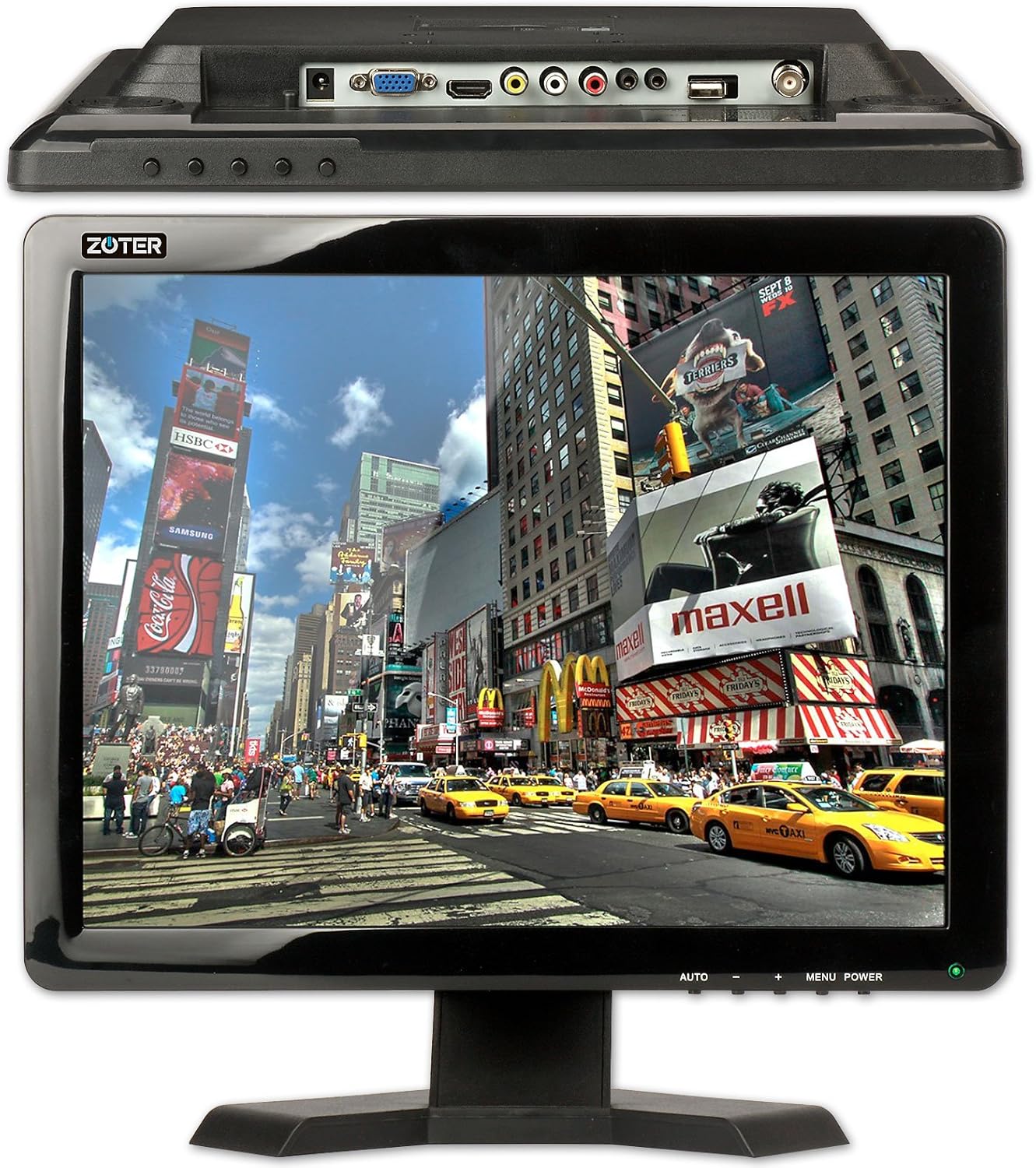 CCTV Monitor, BNC, ZOTER 15" inch HDMI Portable LCD Mini Screen Amazon