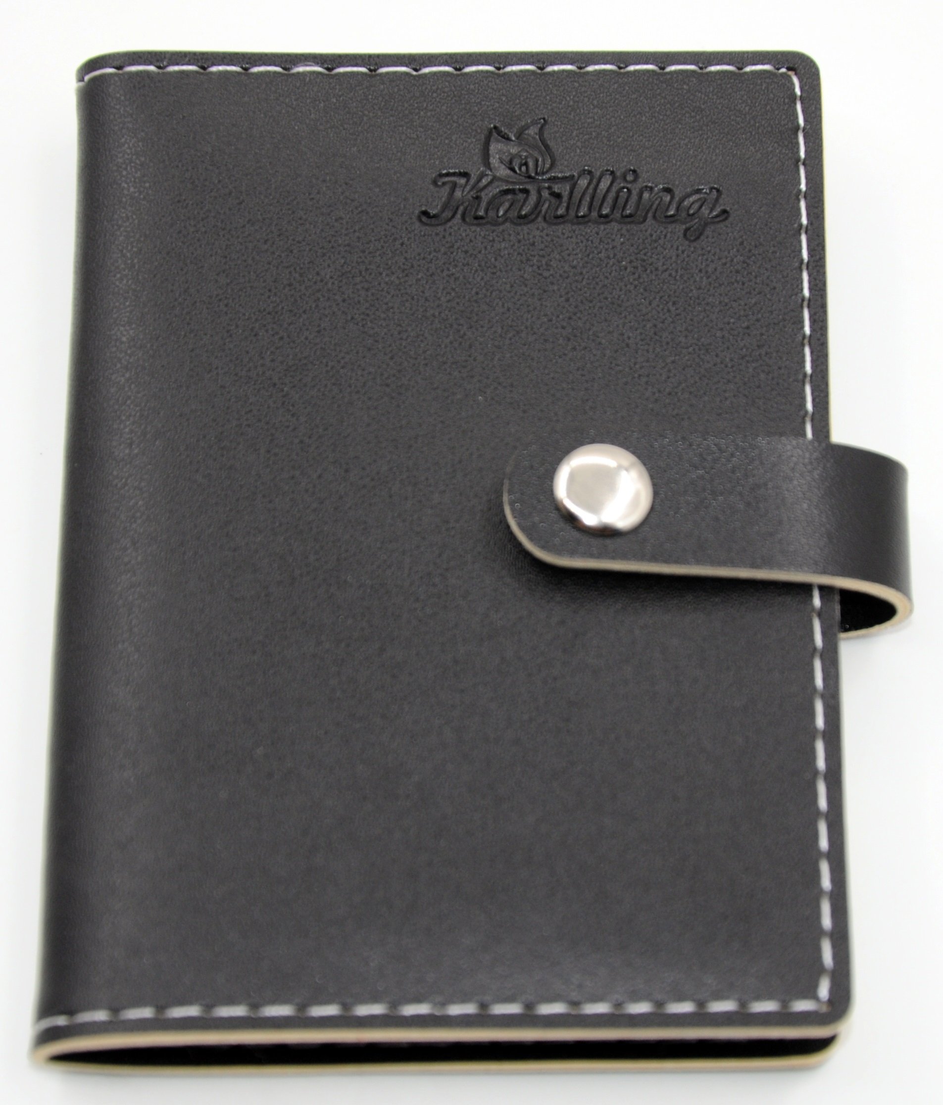 Karlling Slim Minimalist Soft Leather Mini Case Holder Organizer Wallet