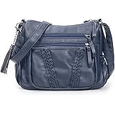 VOLGANIK ROCK Crossbody Bag for Women with Tassel Ladies Soft PU leather Purses and Handbag Pocketbooks