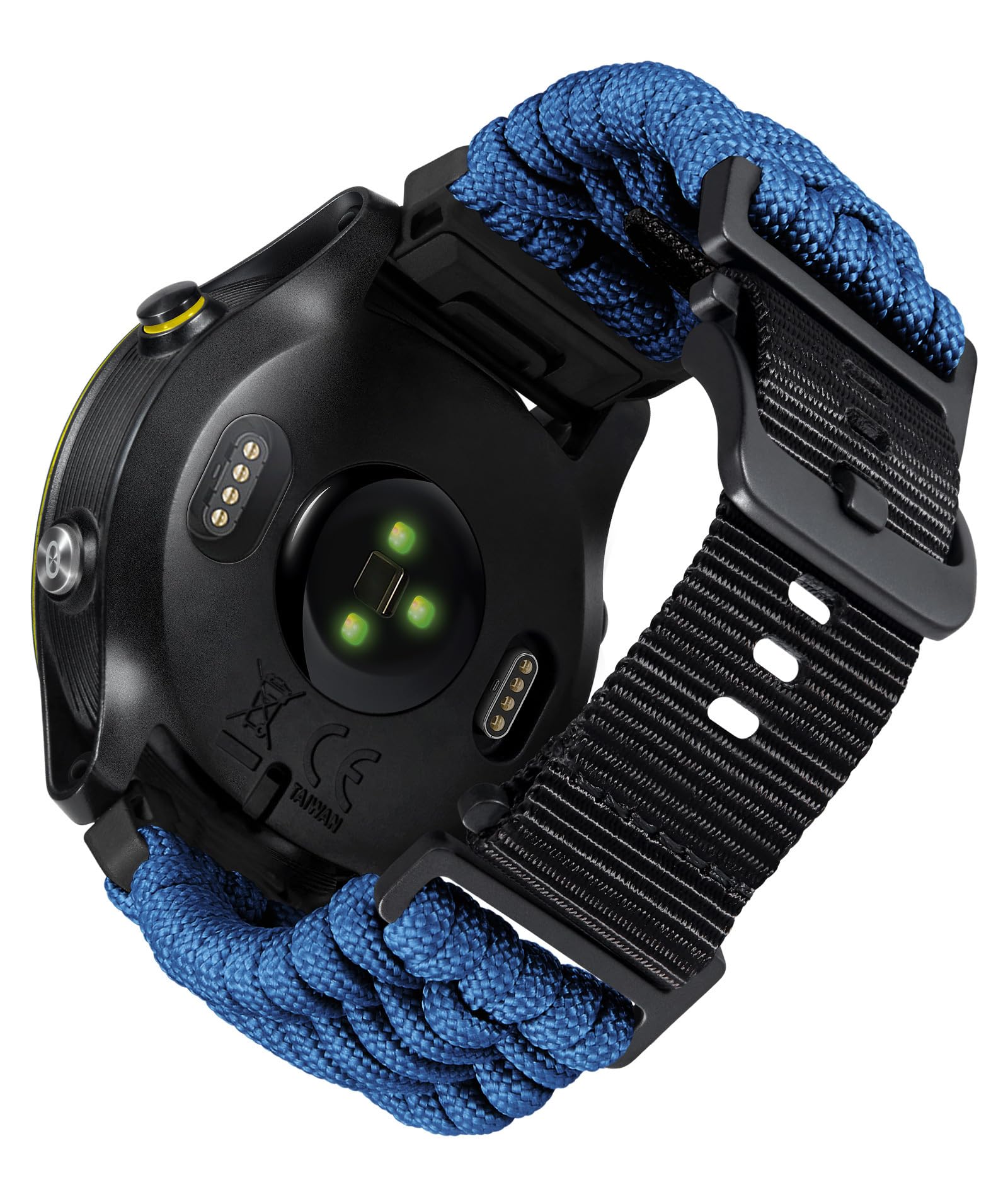 BINLUN Compatible With Garmin Watch Strap 20mm 22mm 26mm, Heavy-Duty Braided 550 Paracord Nylon Sport Replacement Bands Design for Quickfit Fenix/Fit for Forerunner/for Instinct/for Quatix/for MARQ