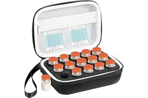 Peptide Case for Fridge Storage,15/30 Slot Insulin Vial Protector Holder, Peptide Organizer with Mesh Bag, Insulin Fridge Tra