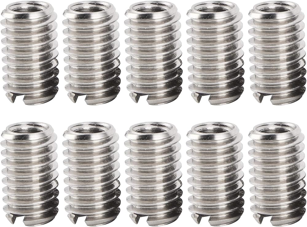 Hyuduo M6x10mm Stainless Steel Wire Thread Inserts M6 to M4 Repair Kit 10pcs
