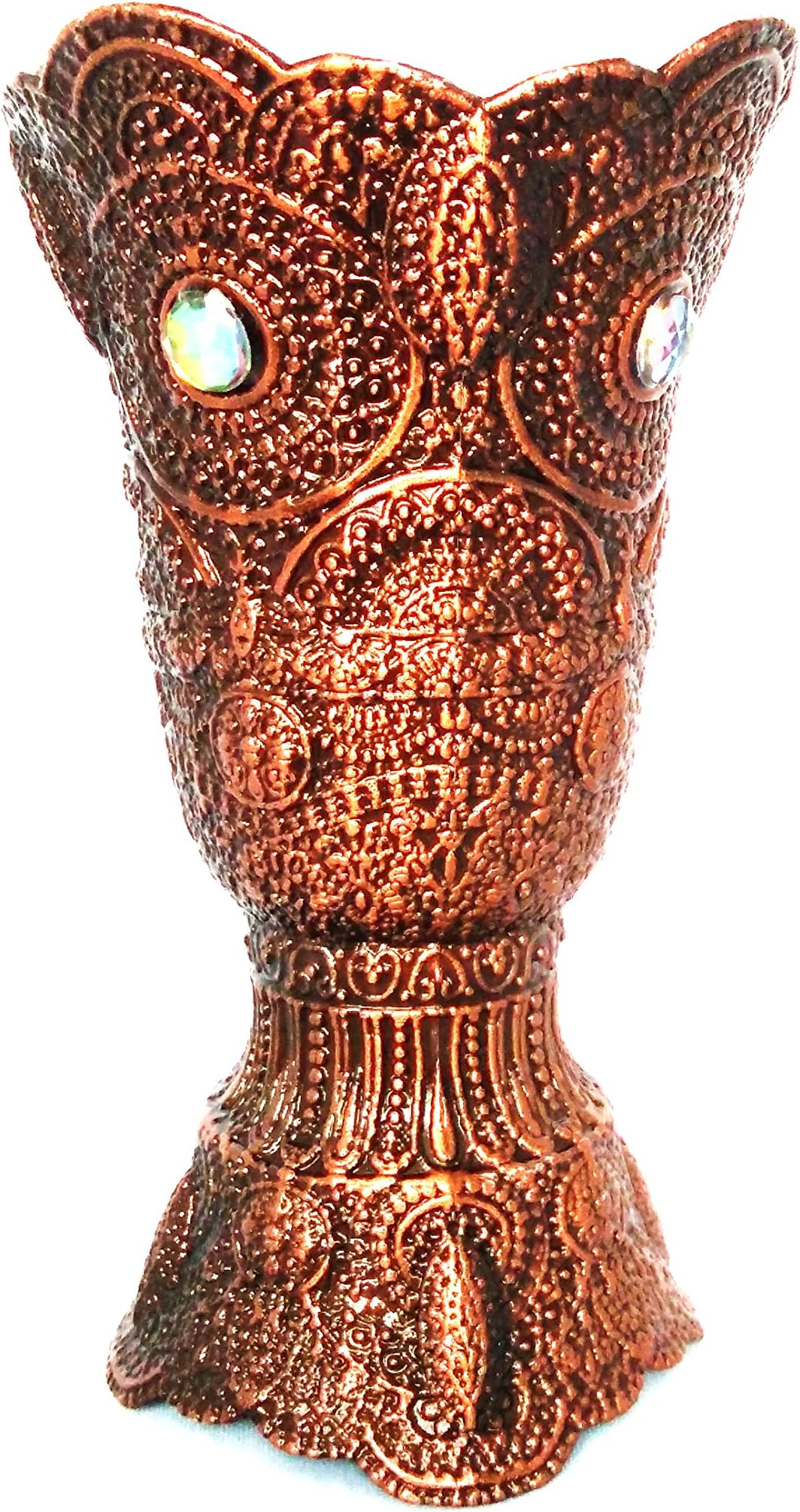 Arabian Patterned Metal Decorative Bakhoor Incense Burner Censer (Copper)