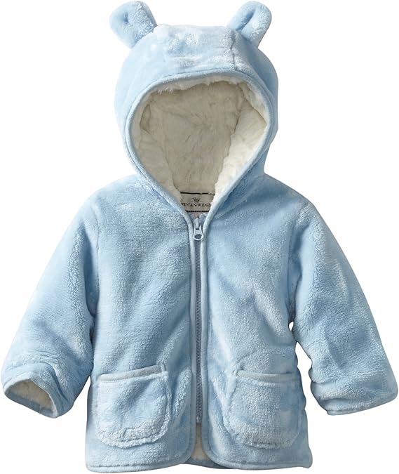 Widgeon BabyBoys' Newborn Front Zip Jacket with Ears, Baby
