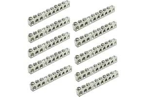 GOUNENGNAIL-UL Certified 8 Terminal Ground Bar Kit, Max Wire Dia 4AWG (10)