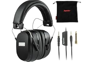 Superlux HD667 Professional Drummer Isolation Headphones Wired - 32 Ω Over Ear Headphones with Noise Cancelling, Closed Back, Noise Reduction for Ear Protection Recording Monitoring Guitar Keyboard
