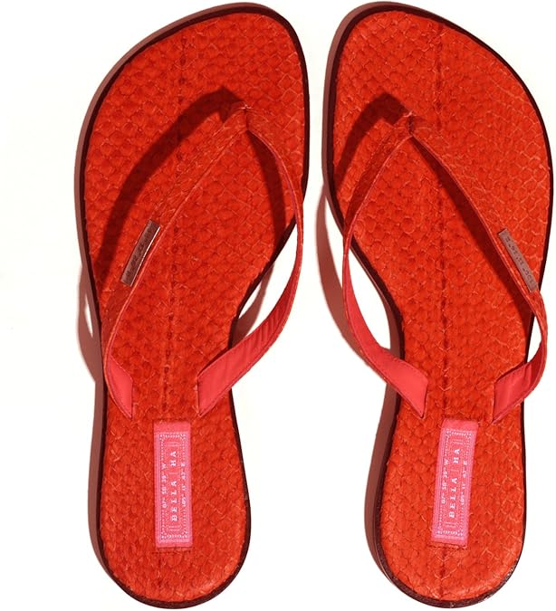 Amazon.com | Bella Ha Originale Pagoda Red Size 10.5 Women's Designer Thong Sandals | Flip-Flops