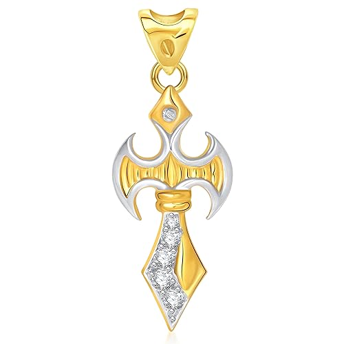 VK Jewels Pendant for Women (Golden) (vkp1380g)