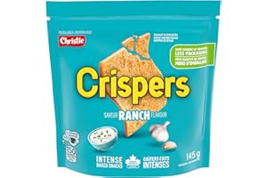 Crispers, Ranch Flavour, Salty Snacks,145 g