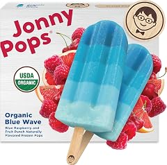 JonnyPops Organic Blue Wave Frozen Pops 8ct