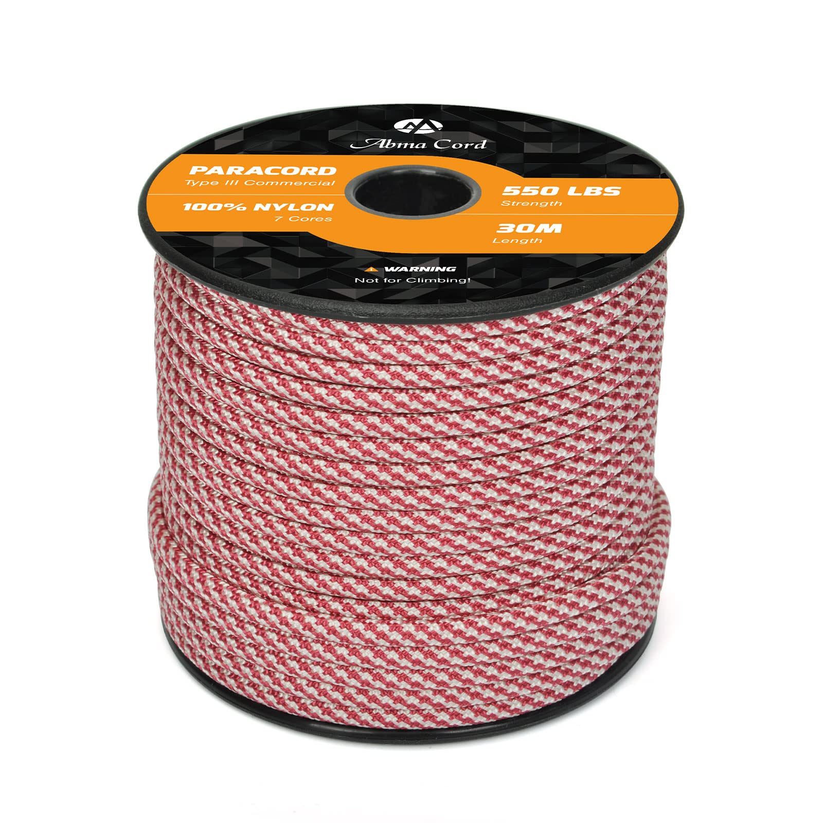 Abma Cord Paracord 550 4mm Nylon Rope Type III 7 Strands Parachute Cord - Max. 250kg (550lbs)