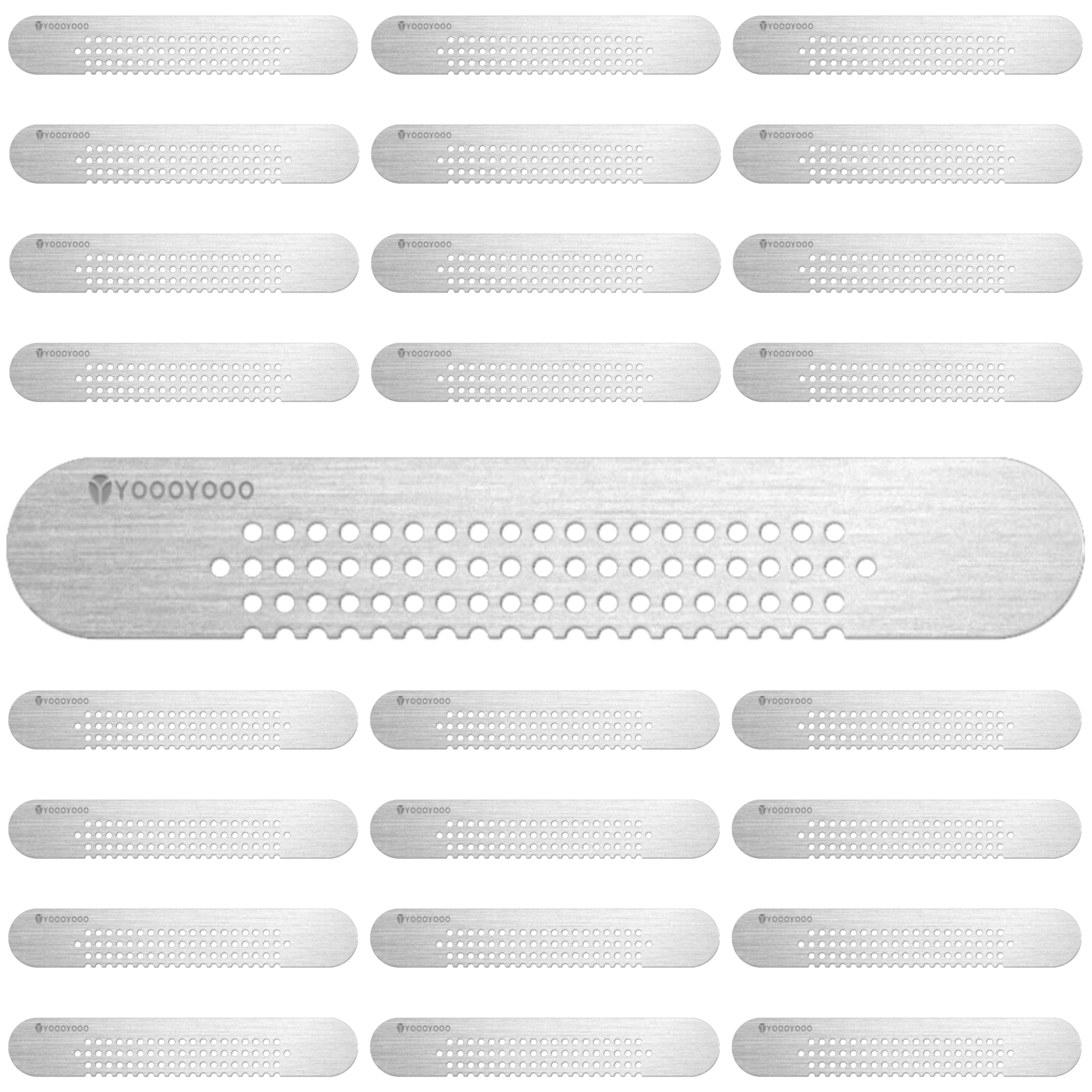 Photo 1 of 25PCS 304 Stainless Steel More Durable Window Weep Hole Screen Patch Drain Quickly PET Self Adhesive More Sticky & Waterproof (2.36in*0.39in(6cm*1cm))