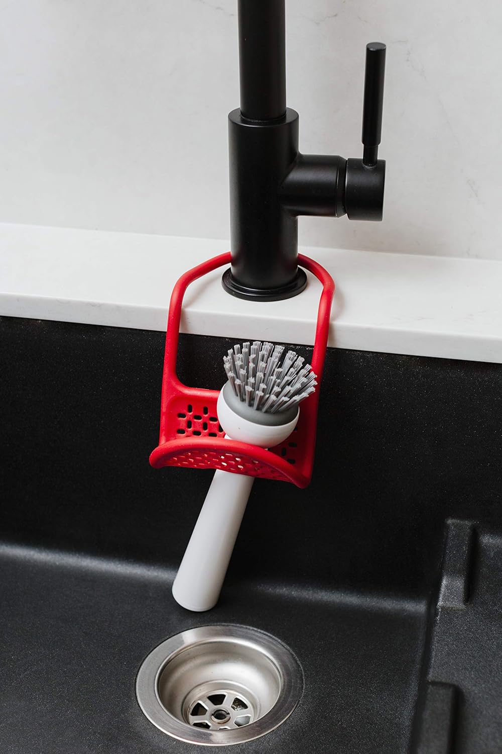 Umbra Sling Flexible Sink Caddy Red 1004294 505 Use On Faucet Neck Or Sink Wall Home Garden Kitchen Dining Bar