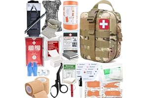 IFAK Trauma kit with Tourniquet | Vented chest seal | Israeli bandage | compressed gauze | bleeding control bandages for Tact
