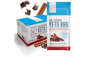 Dr. Boz - Keto BHB Powder - Mexican Chocolate Spice, 20 Servings - Ketones Drink - Energy & Reduced Cravings - Max Strength Dietary Supplement - Quality Tested - Made in The USA - 10.9oz (310g)