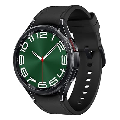 SAMSUNG Galaxy Watch 6 Classic 47mm Bluetooth Smartwatch, Rotating Bezel, Fitness Tracker, Personalized HR Zones, Advanced Sleep Coaching, US Version, Black (Renewed)