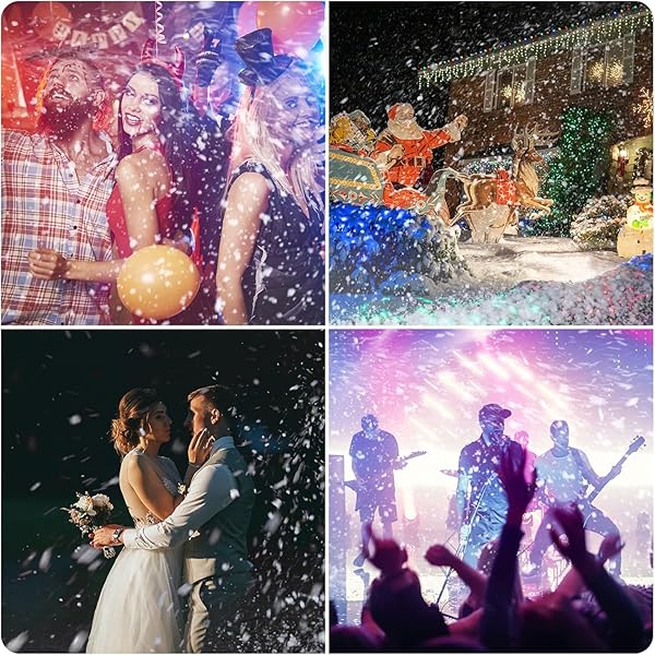 1000W SNOW MACHINE REMOTE & MANUAL CONTROL SNOWFLAKE MAKING ADJUSTABLE SNOWFLAKE SIZE SNOWMAKER PERFECT FOR CHRISTMAS,WEDDINGS AND THEATRICAL EFFECTS (GREY, 1)