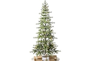 Balsam Hill 6ft Pre-Lit Alpine Christmas Tree - Sparse Artificial Christmas Tree with 200 Clear LED Fairy Lights, Pre-Fluffed Memory Wire Branches & Easy Plug Technology for Small Spaces