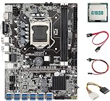 Lodokdre B75 ETH Miner Motherboard 12 PCIE to USB3.0 LGA1155 G1630 CPU view 1