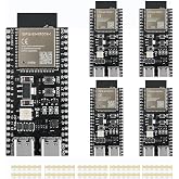 YEJMKJ 5pcs ESP32 S3 Development Board ESP32-S3-DevKitC-1-N8R8 MCU Module | ESP WROOM 32 WiFi and Bluetooth Dual Type-C Core Microcontroller Processor Integrated with full Wi-Fi and BLE functions